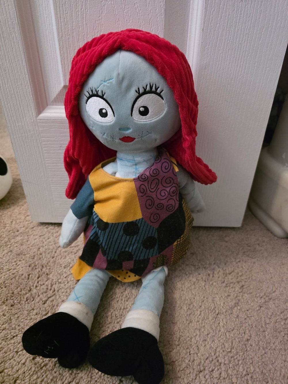 Scentsy Sally-Inspired Plush Doll with Red Hair and Blue Skin Tones